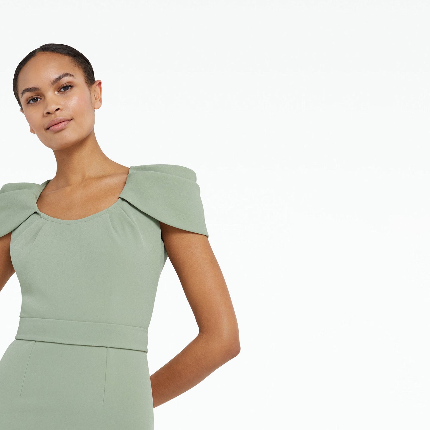 Sage Smoke Midi Dress