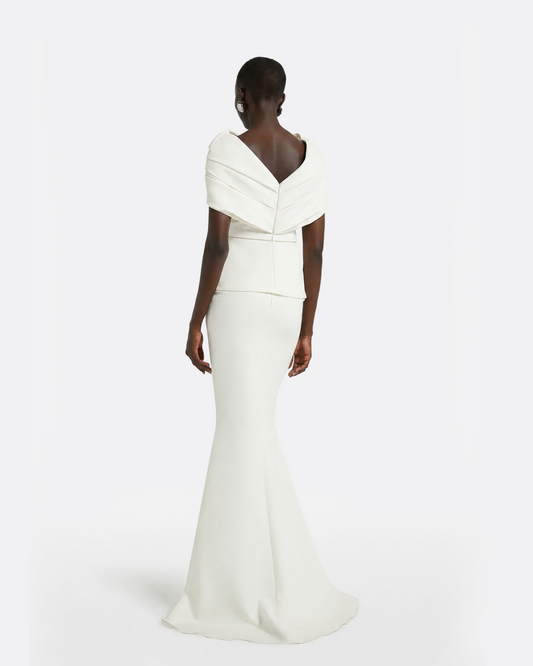 Loura Long Dress in Ivory