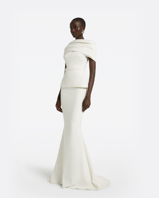 Loura Long Dress in Ivory