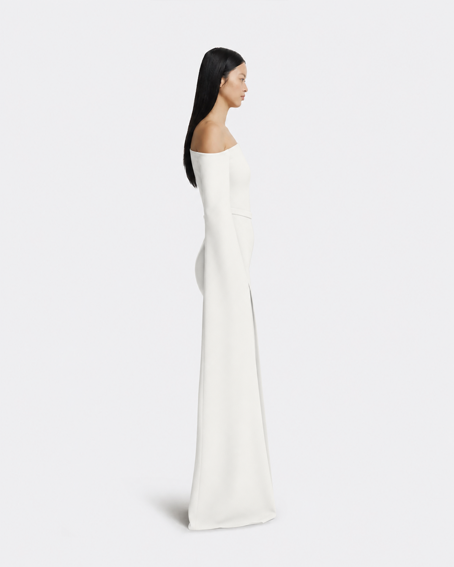 Rinna Long Dress in Ivory