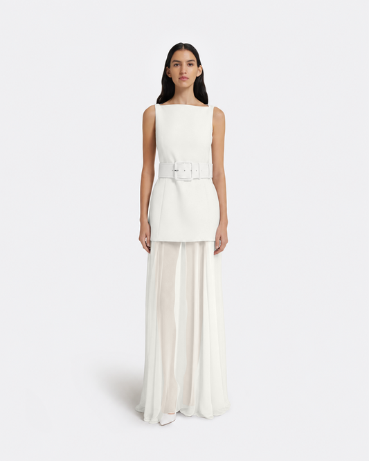 Minna Long Dress in Ivory
