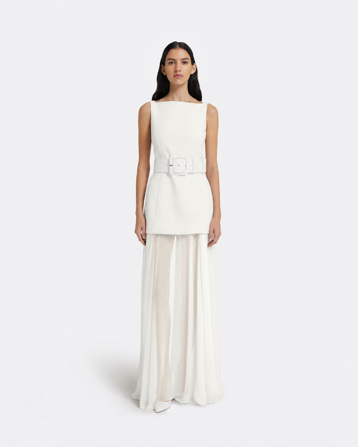Minna Long Dress in Ivory