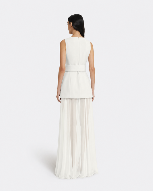 Minna Long Dress in Ivory