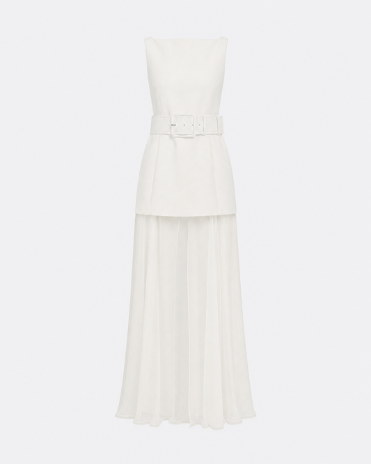 Minna Long Dress in Ivory