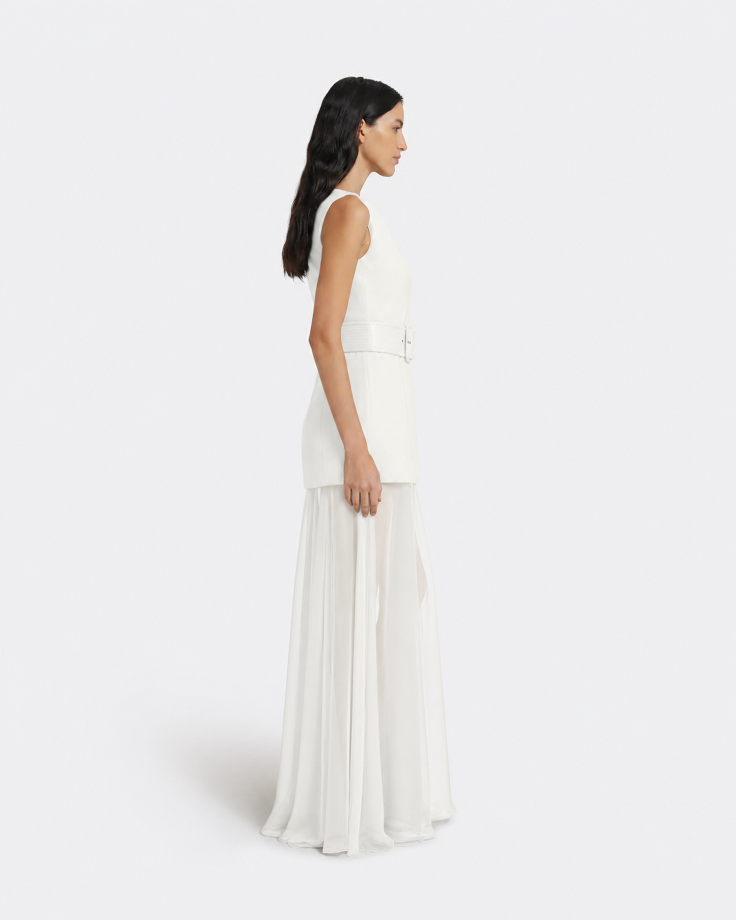 Minna Long Dress in Ivory