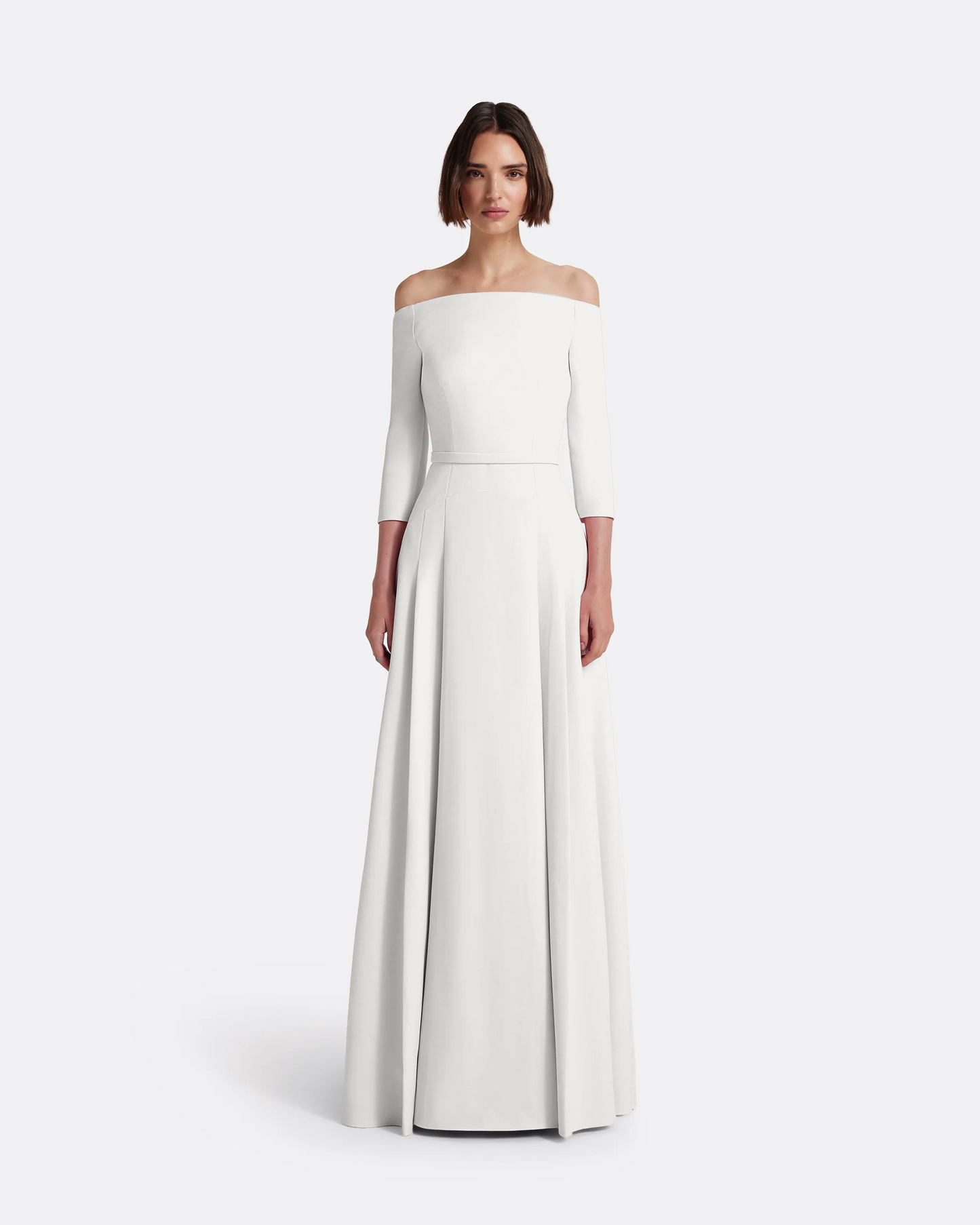 Amadora Long Dress in Ivory