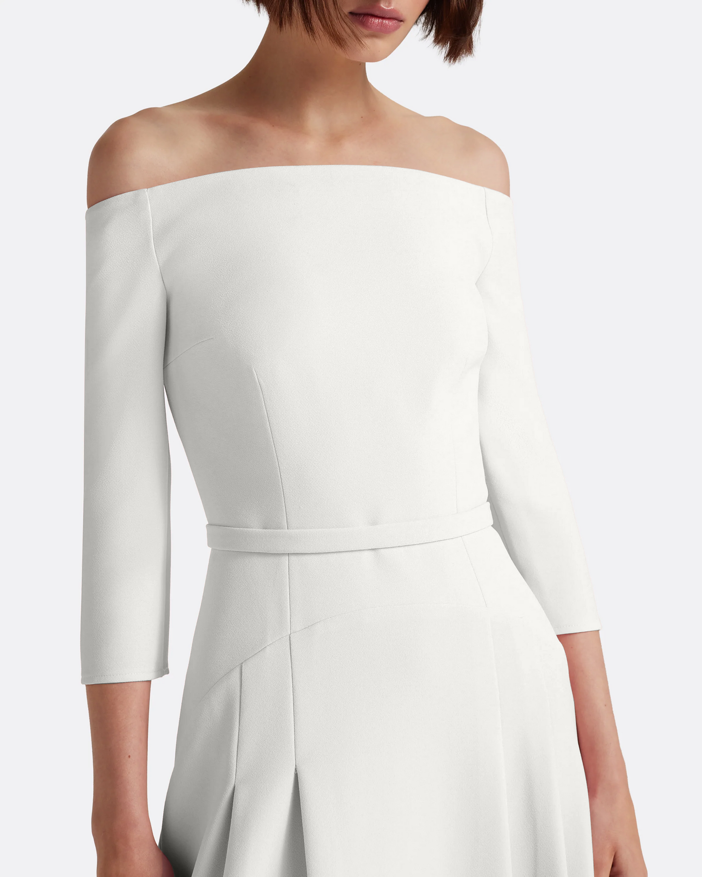 Amadora Long Dress in Ivory