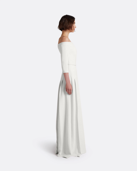 Amadora Long Dress in Ivory