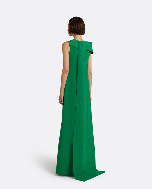 Mallory Long Dress in Jewel Green