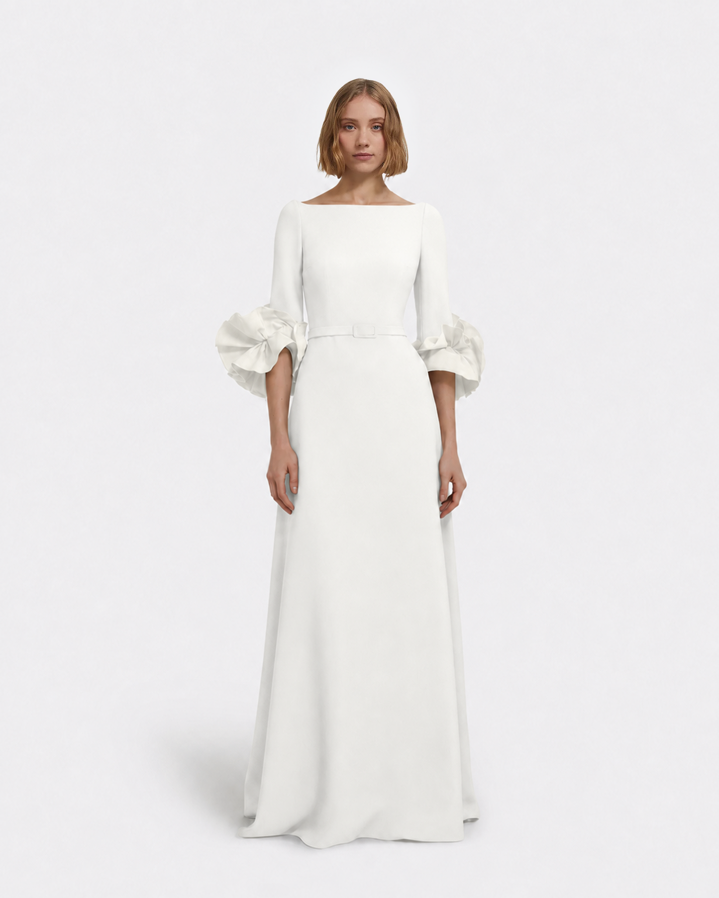 Belisa Long Dress in Ivory