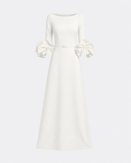 Belisa Long Dress in Ivory