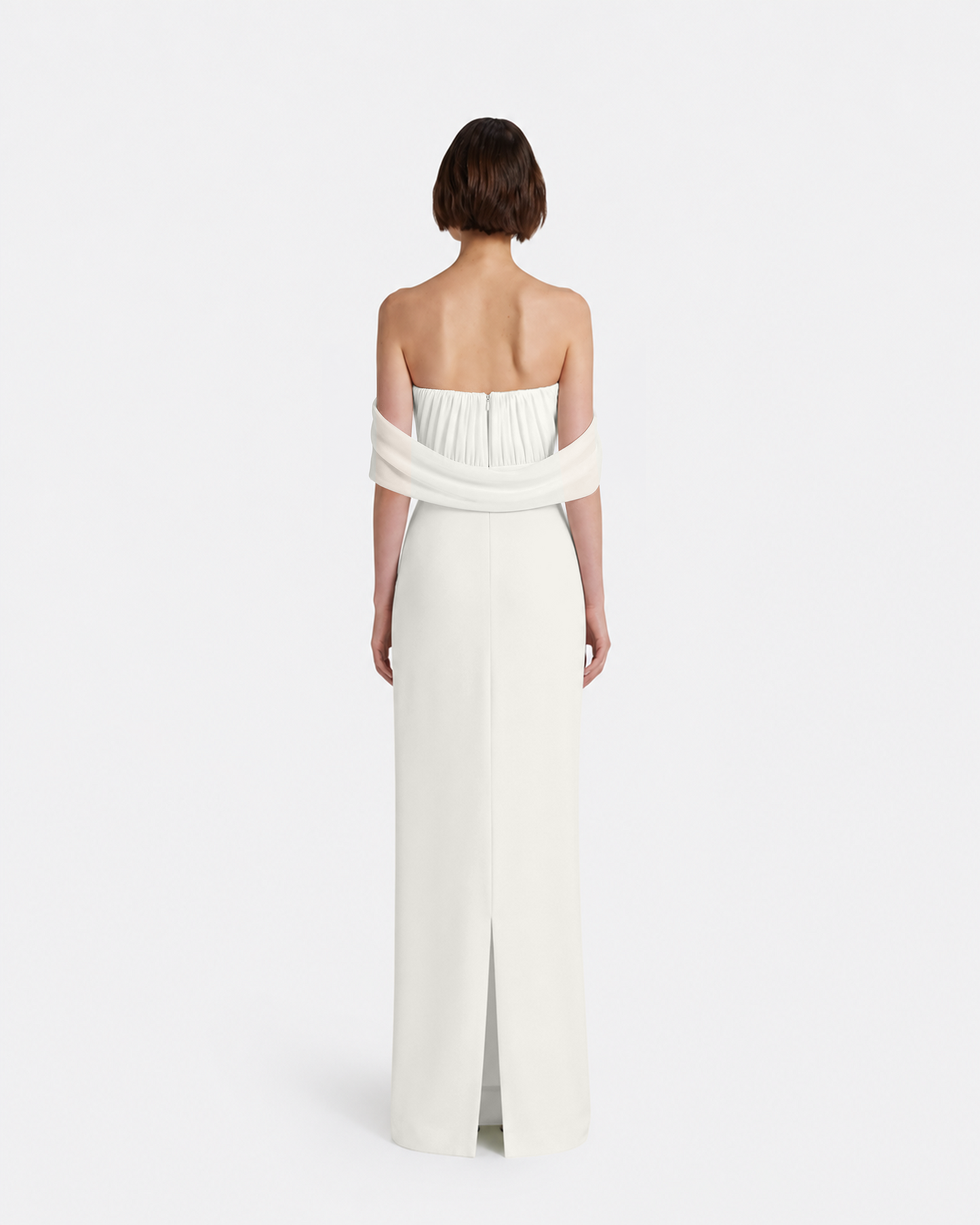 Iseah Long Dress in Ivory