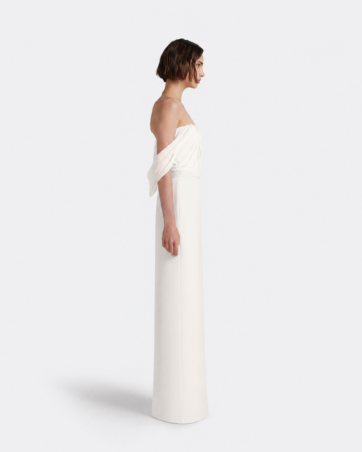 Iseah Long Dress in Ivory