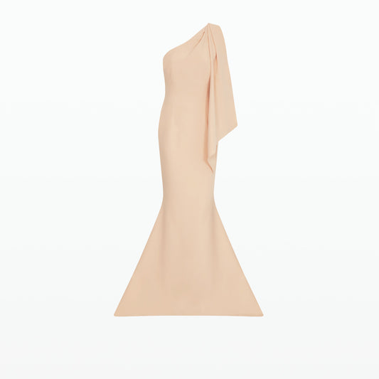 Elvie Peach Long Dress