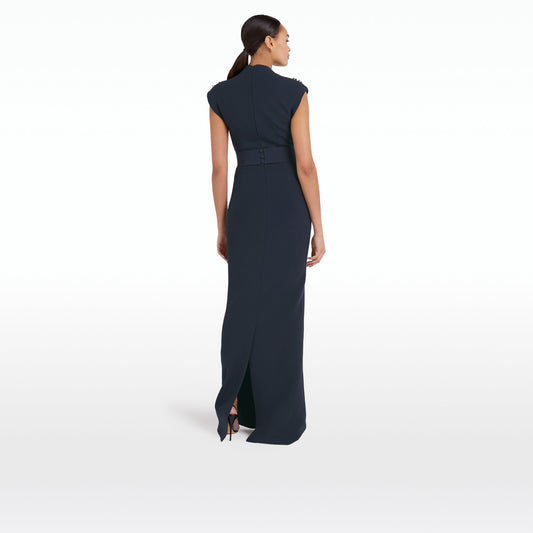 Dana Midnight Navy Long Dress