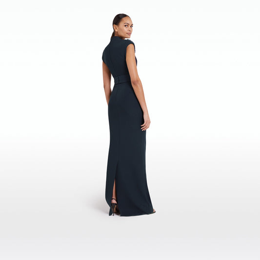 Dana Midnight Navy Long Dress