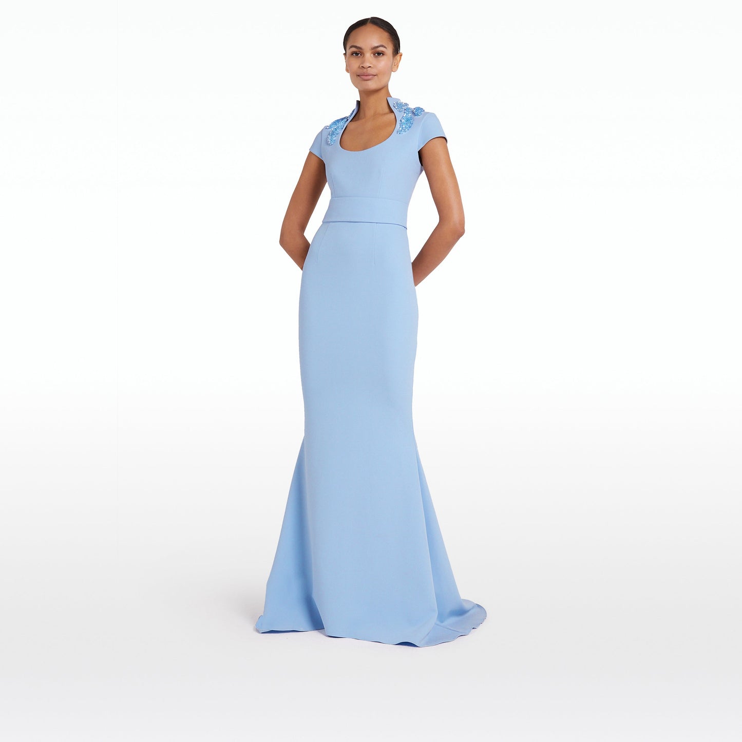 Rubena Soft Sky Long Dress
