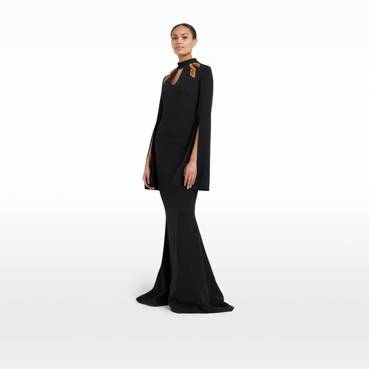 Anouk Black Long Dress