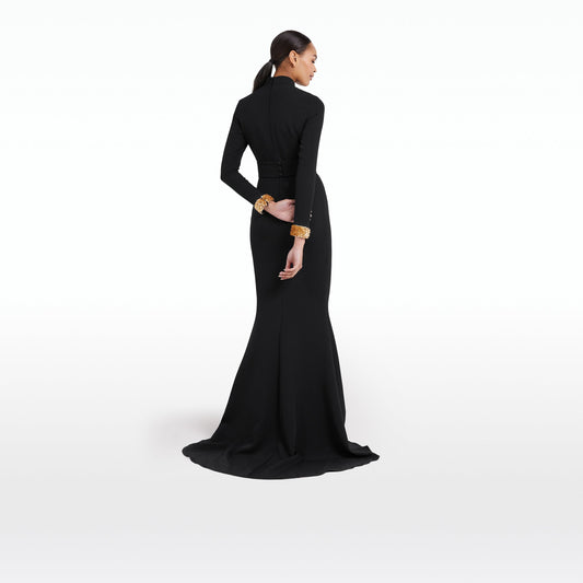 Kamala Black Long Dress