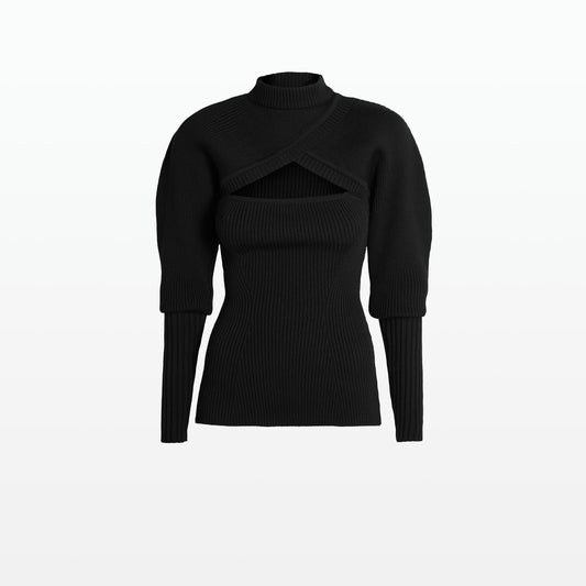 Carine Black Knit