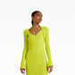 Nouvela Chartreuse Short Dress