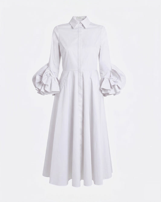 Belisse Midi Dress in Ivory