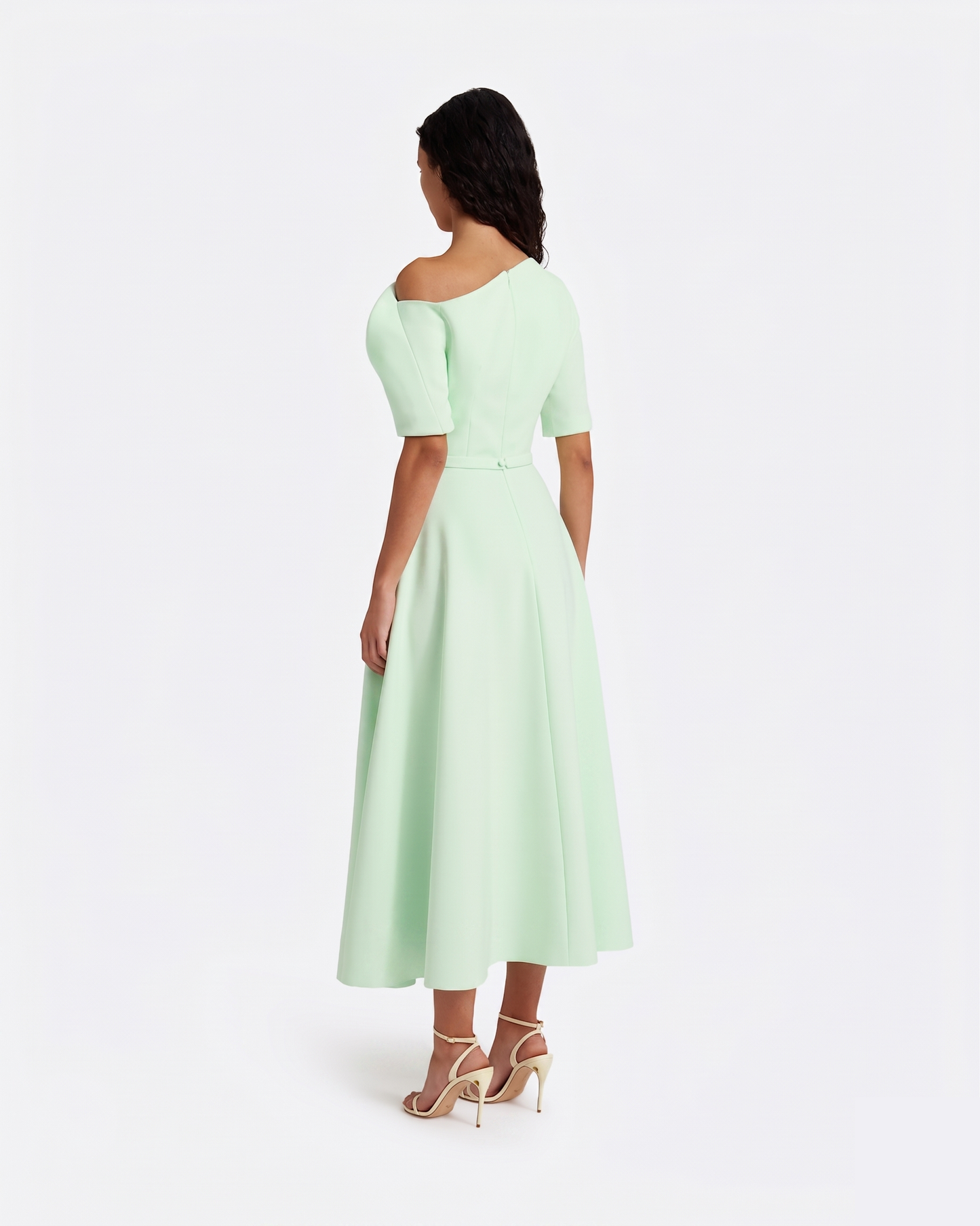 Melinda Midi Dress in Sea Glass