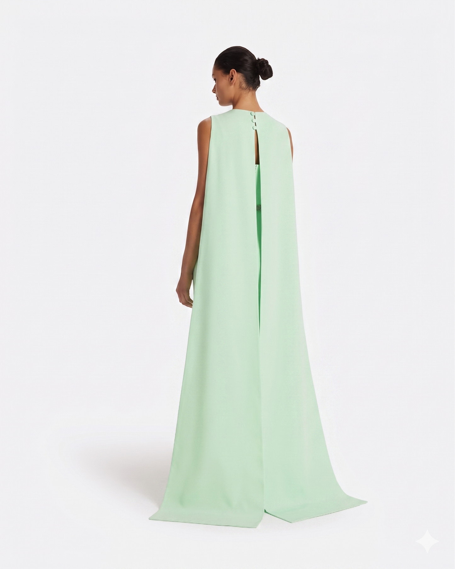 Ginevra Long Dress in Jade