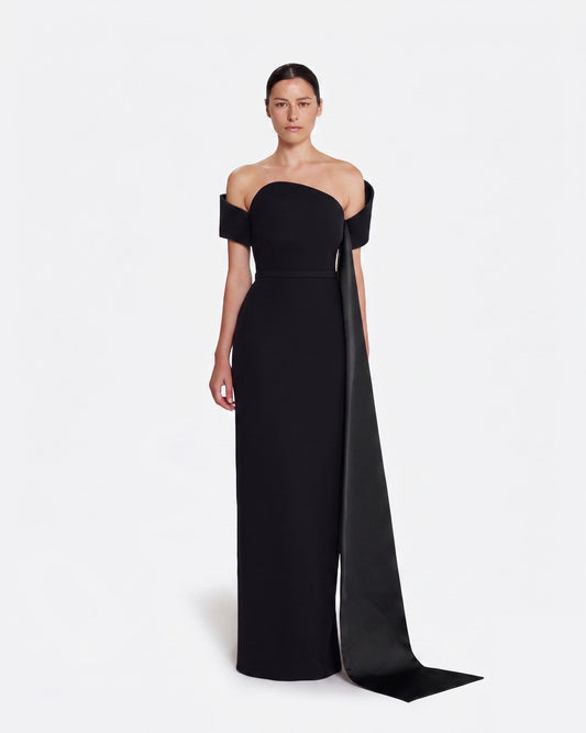 Giorgia Long Dress in Black