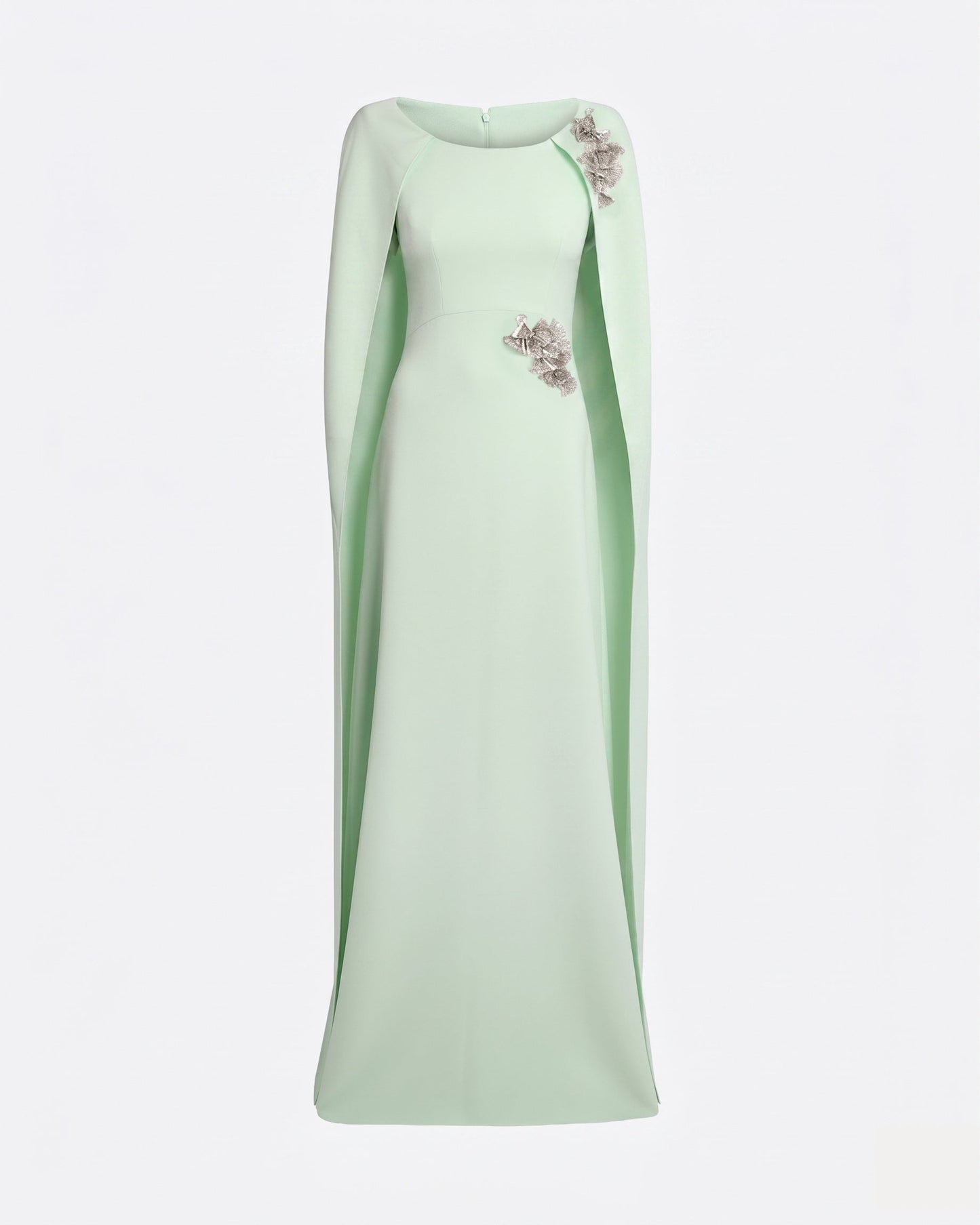 Yuna Long Dress in Lychee with Silver