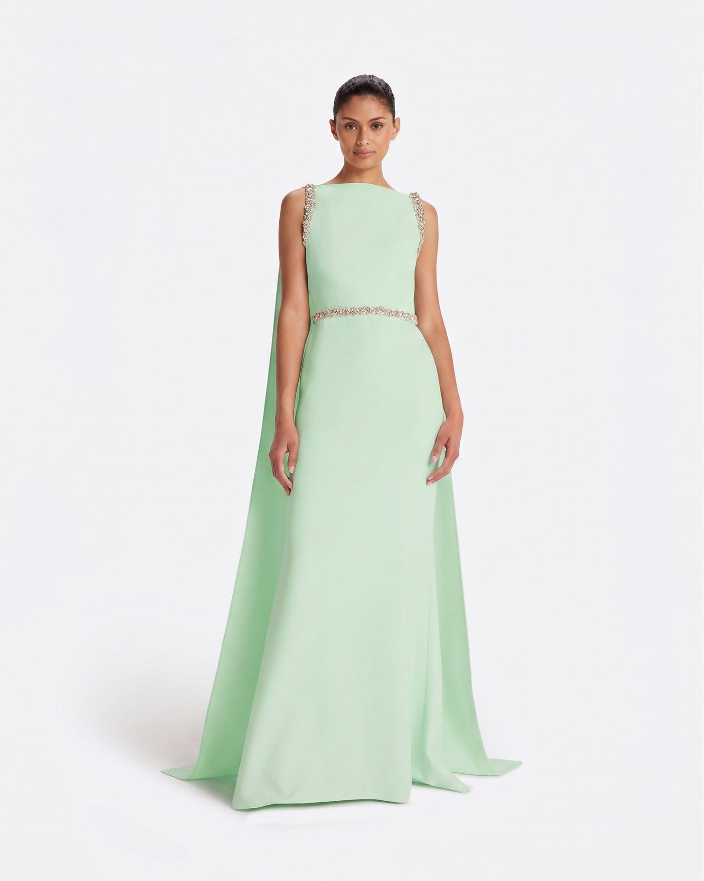 Ginevra Long Dress in Jade