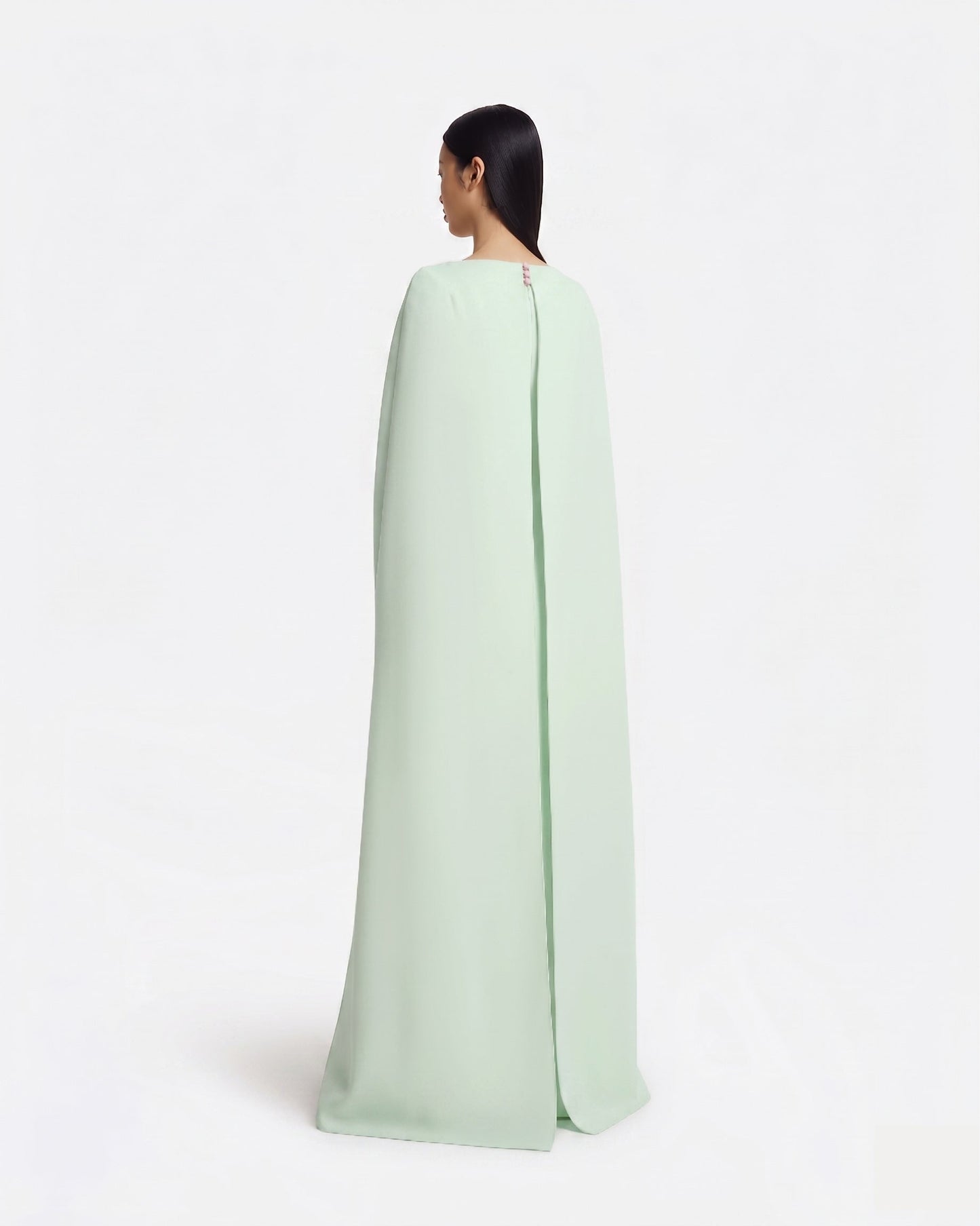 Yuna Long Dress in Lychee with Silver