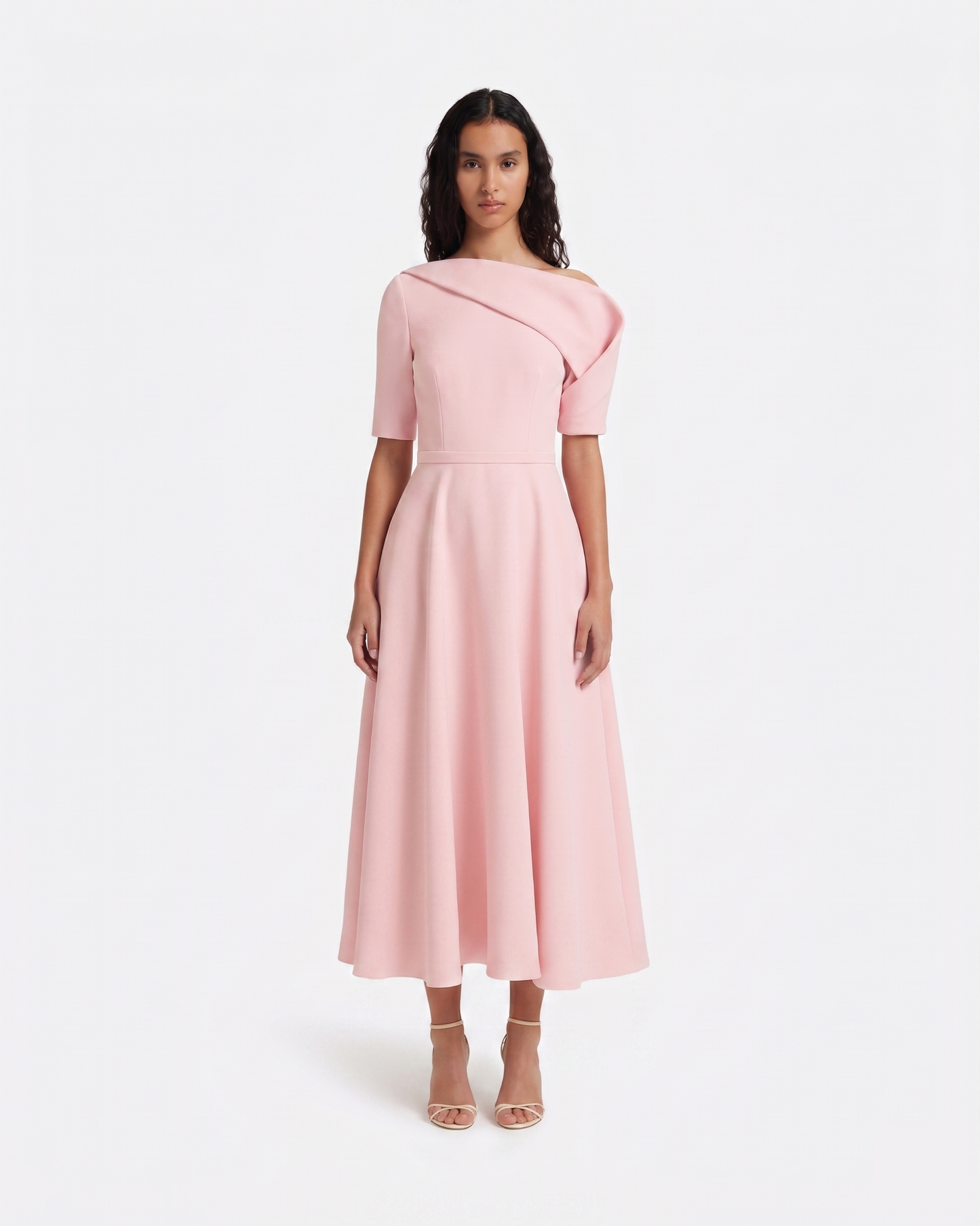 Melinda Midi Dress in Lychee