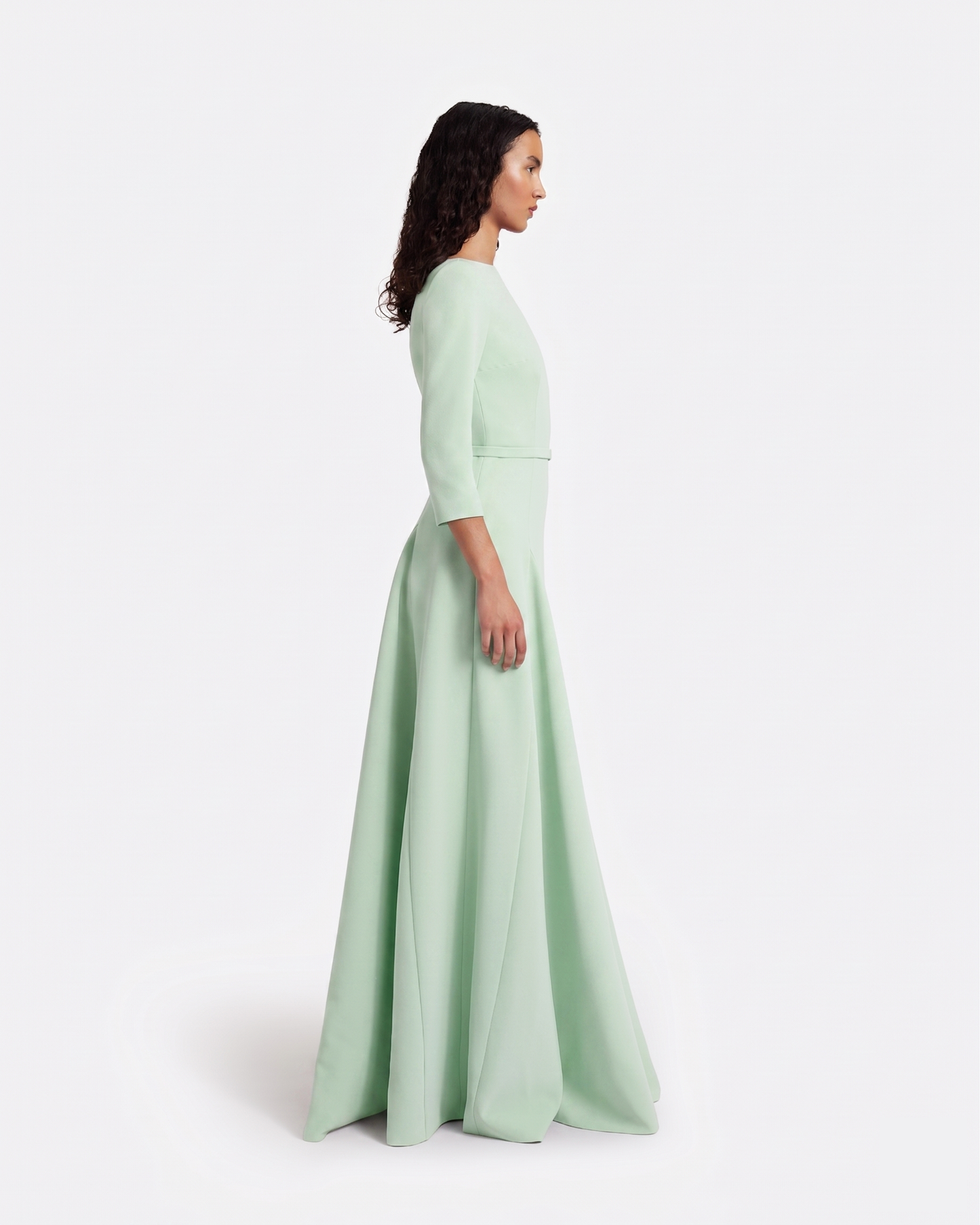 Emilia Long Dress in Sea Glass