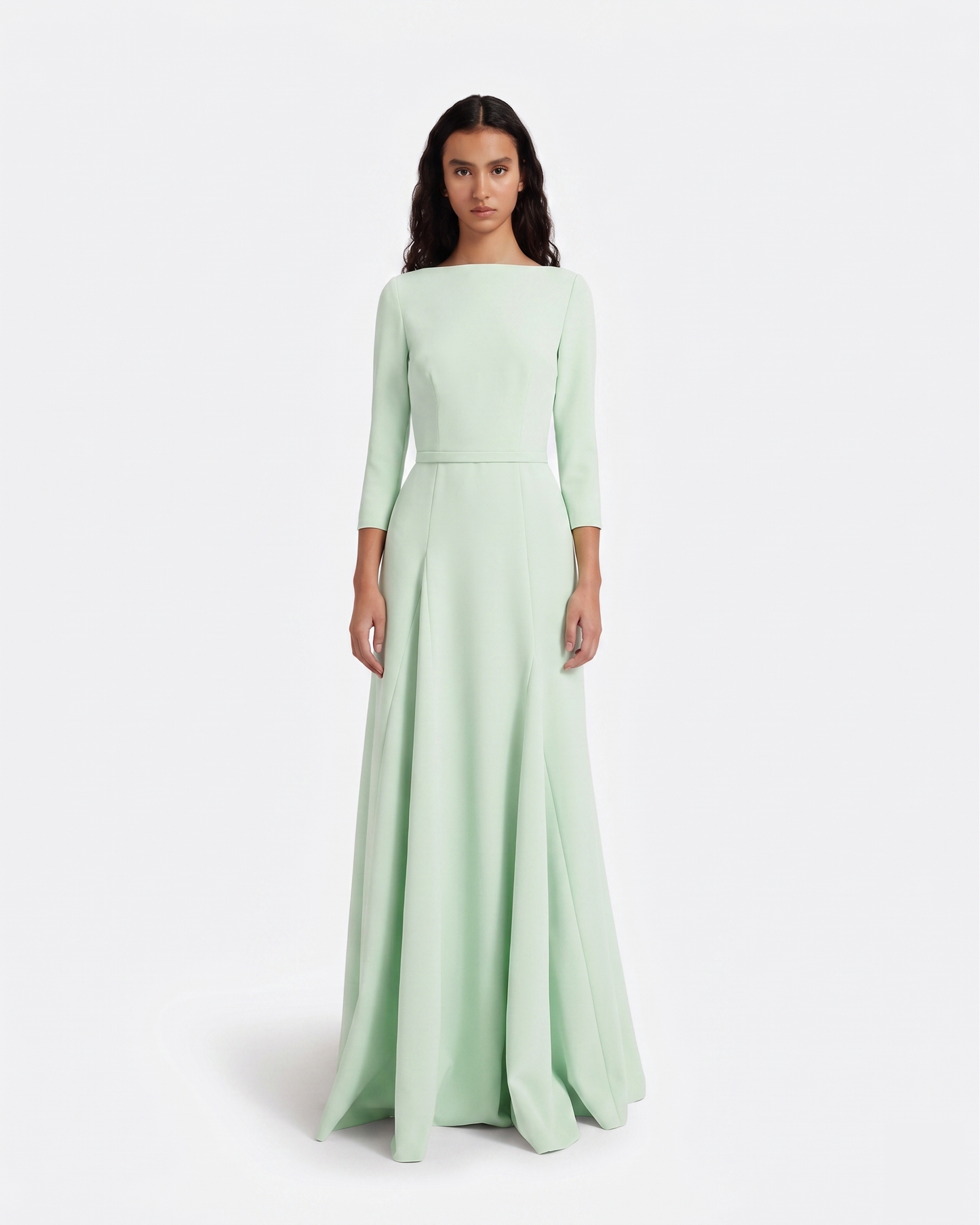 Emilia Long Dress in Sea Glass