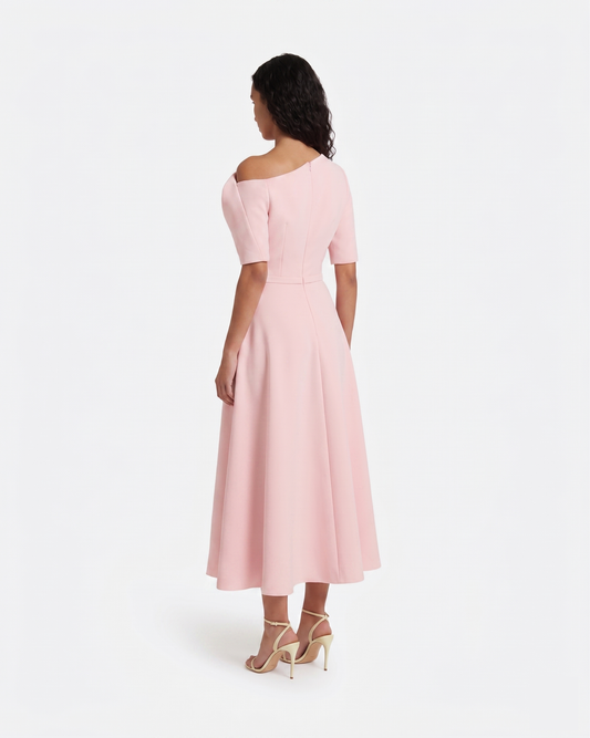 Melinda Midi Dress in Lychee