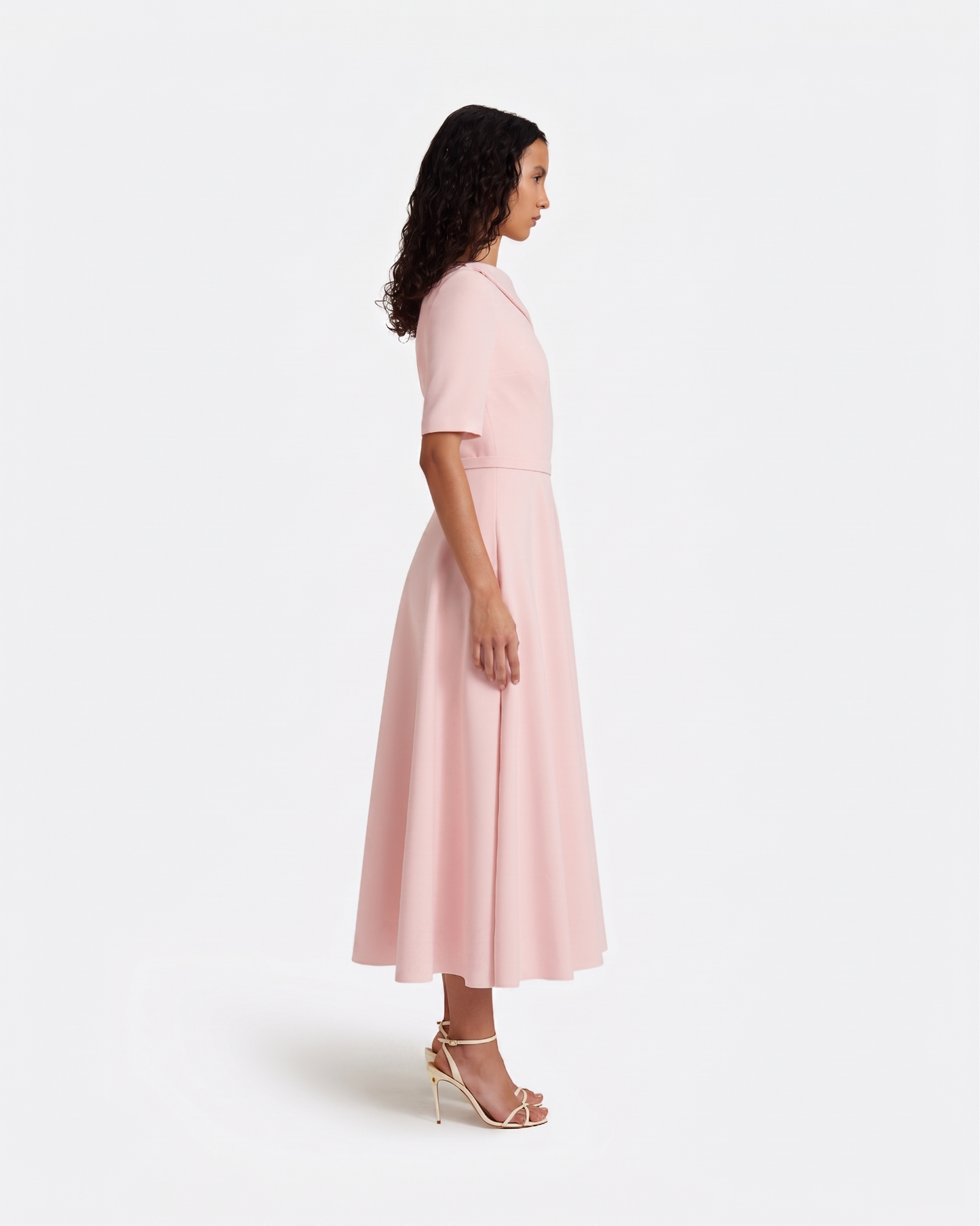 Melinda Midi Dress in Lychee