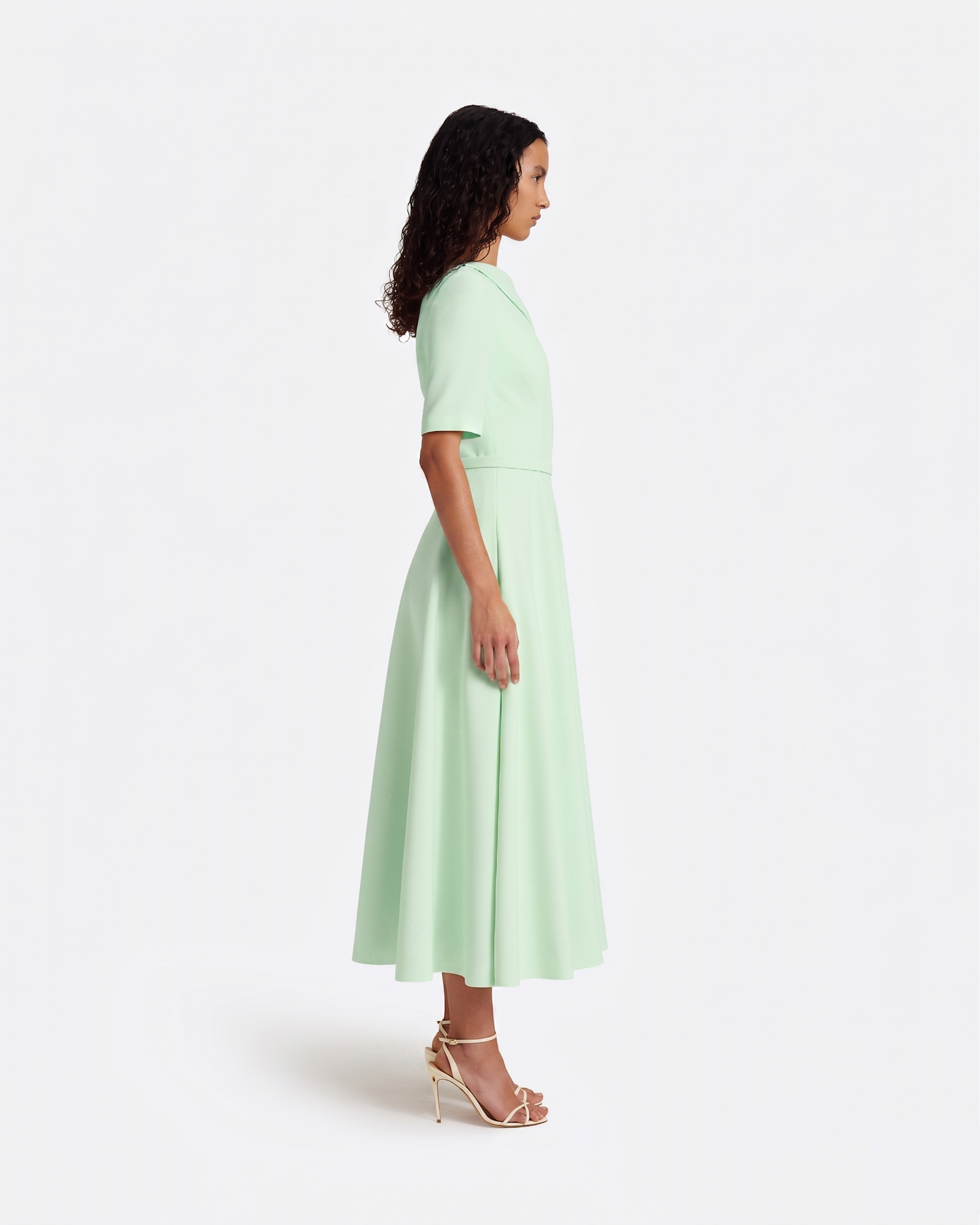 Melinda Midi Dress in Sea Glass