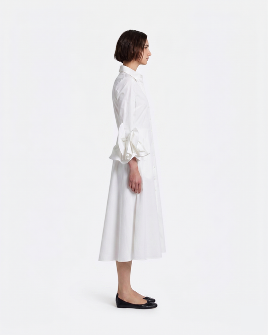 Belisse Midi Dress in Ivory