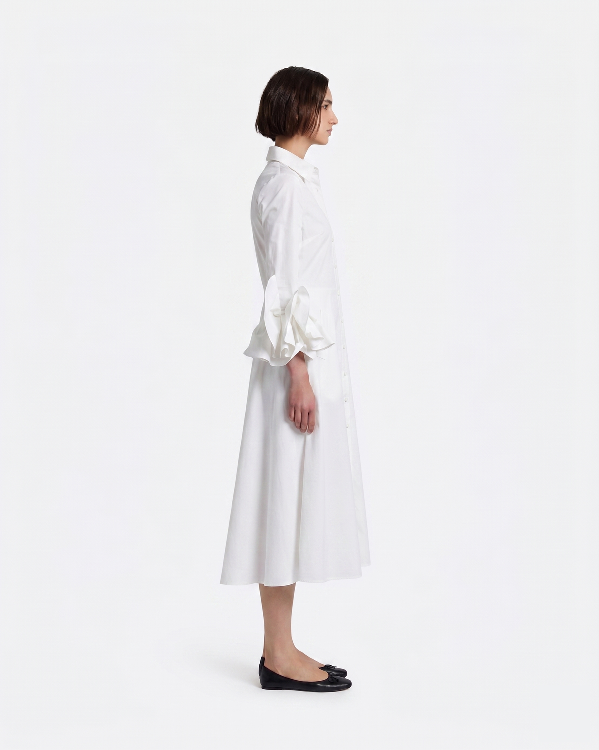 Belisse Midi Dress in Ivory