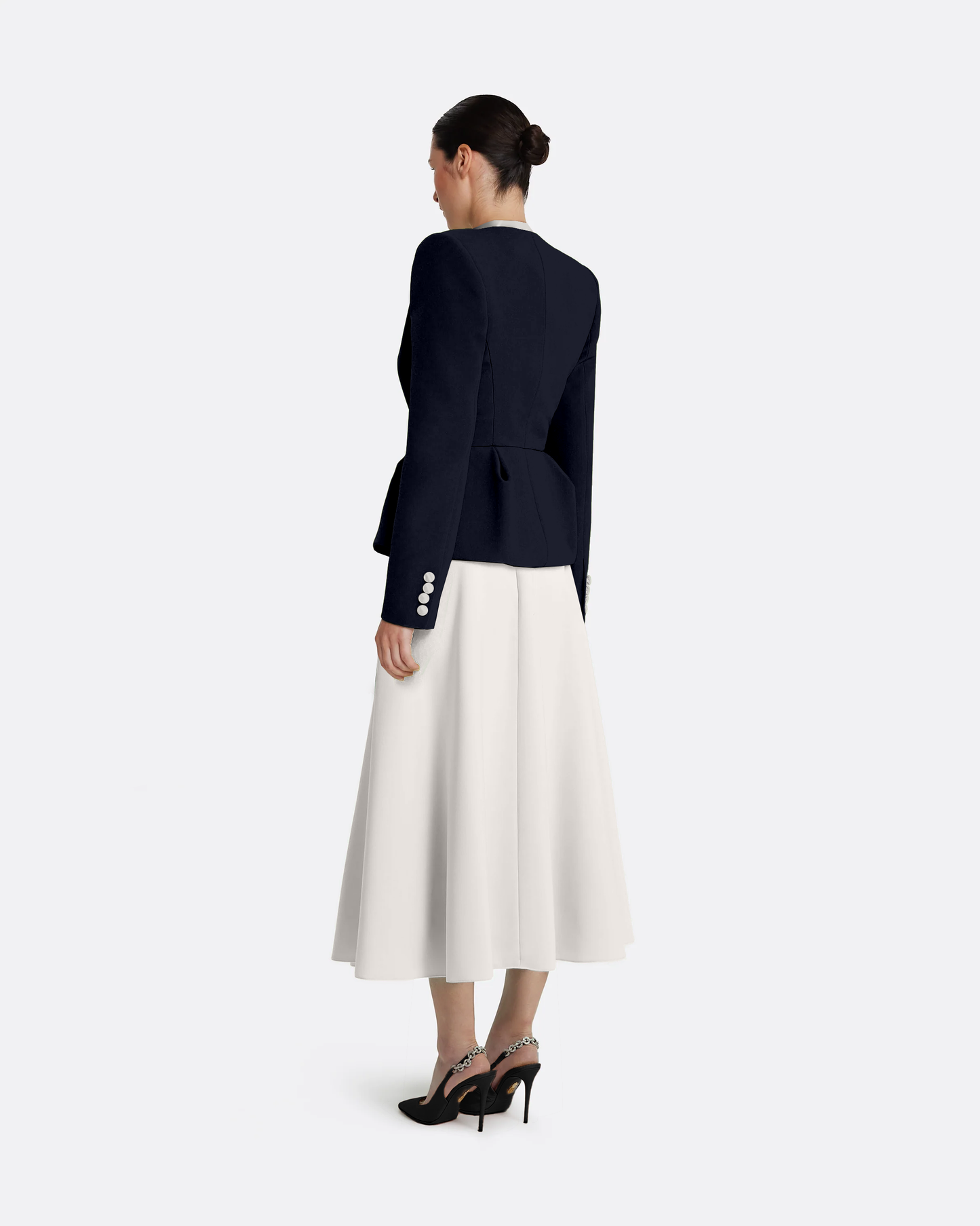 Primrose Jacket in Azurite with Ivory
