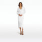 Margaux Ivory Cotton Midi Dress