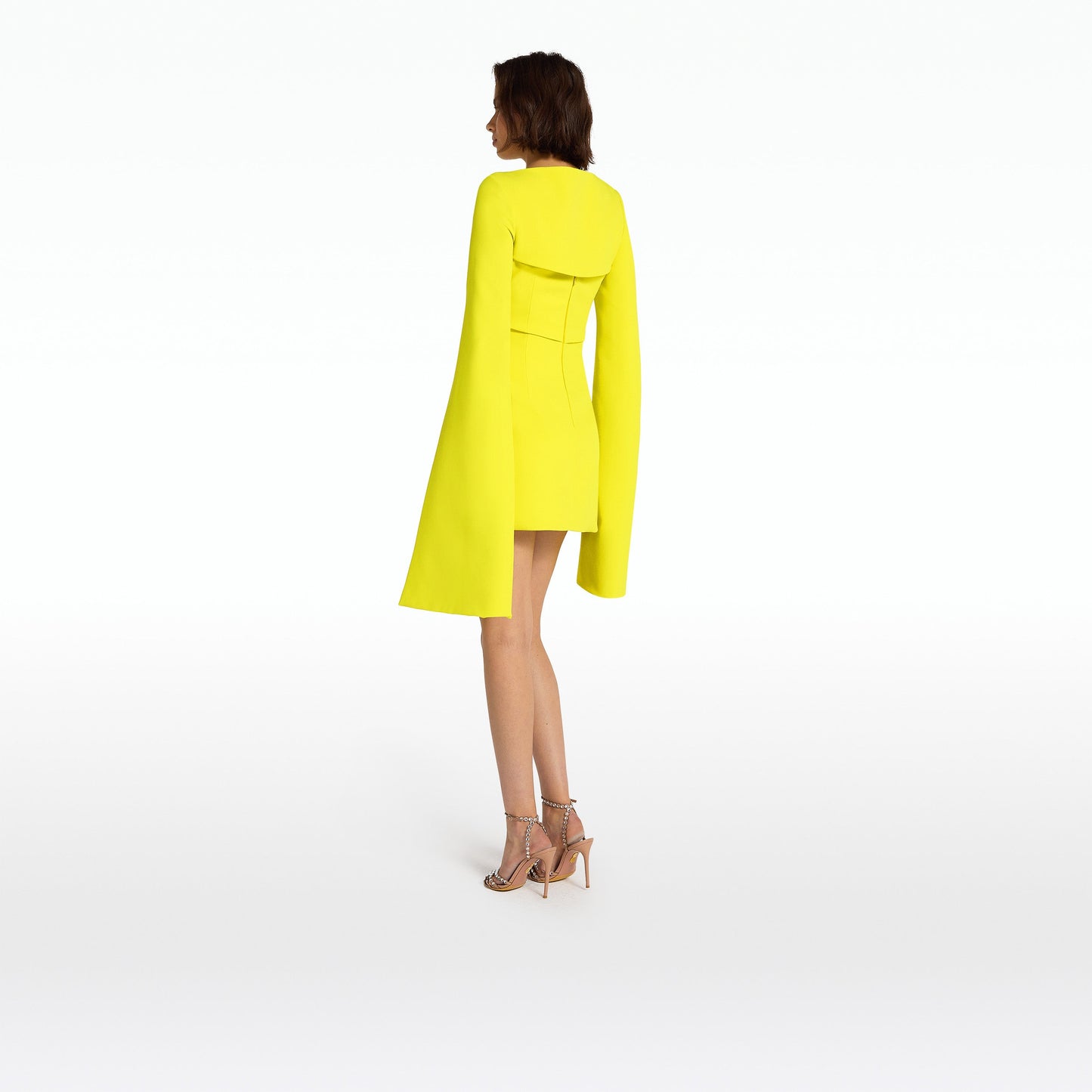 Mila Chartreuse Short Dress