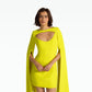 Mila Chartreuse Short Dress