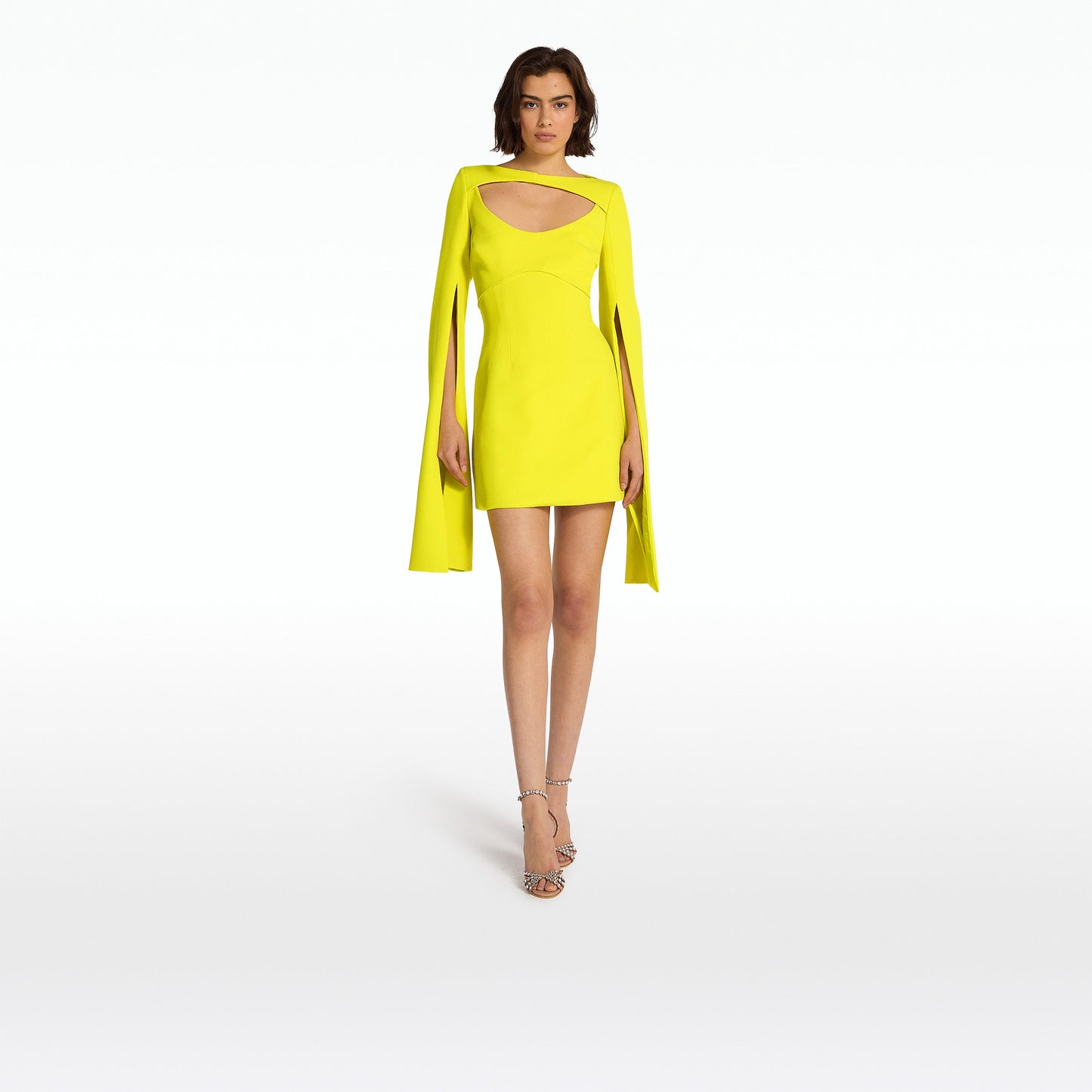 Mila Chartreuse Short Dress