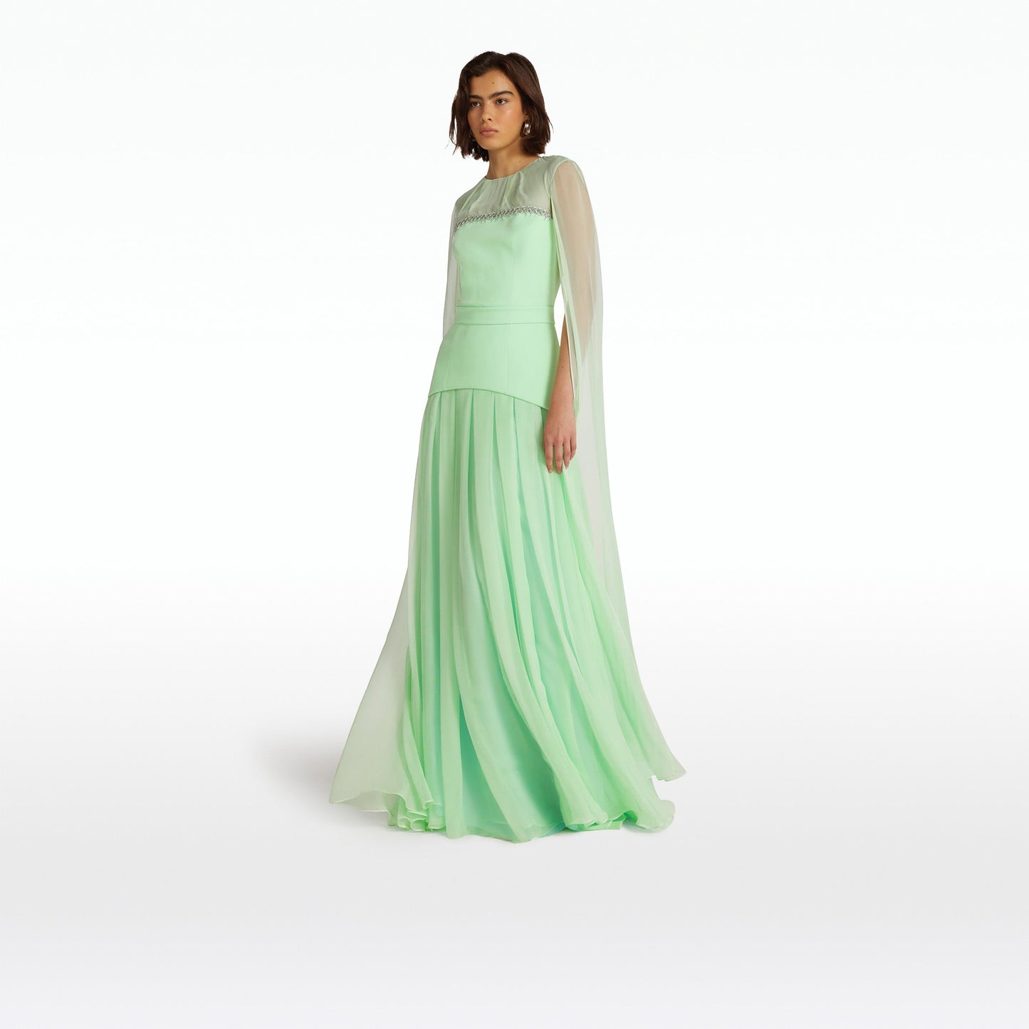 Gloria Brook Green Long Dress