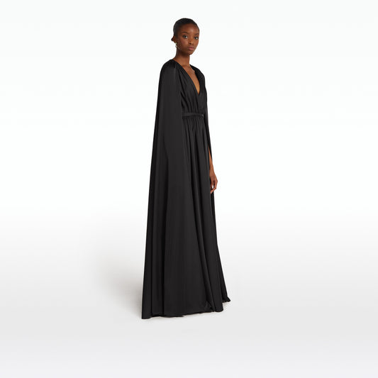 Bianca Black Long Dress