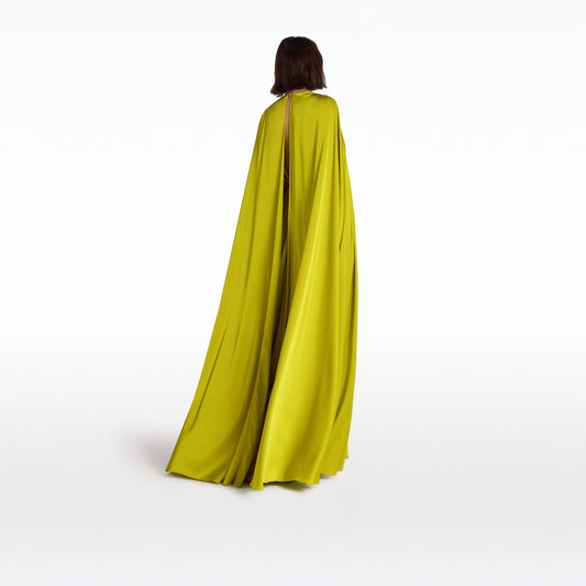 Bianca Chartreuse Long Dress