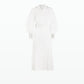 Evie Ivory Cotton & Silver Midi Dress