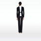 Myrna Black and Ivory Knit